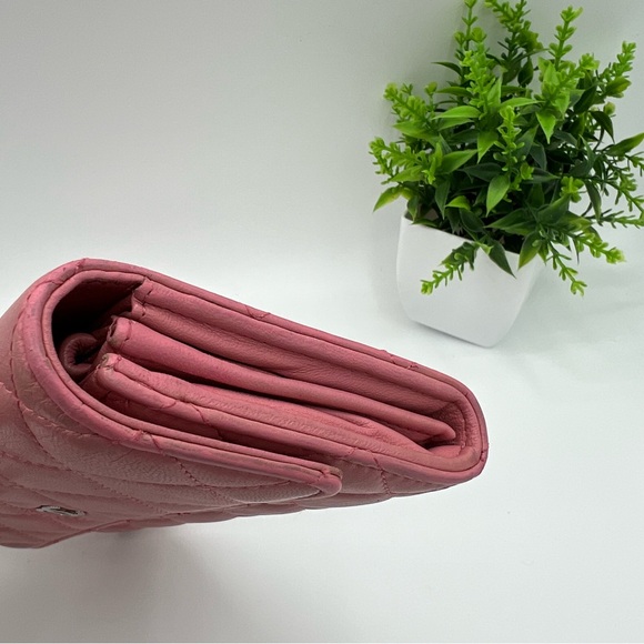 Authentic Chanel pink lamb skin long wallet ❤️ - Picture 11 of 12